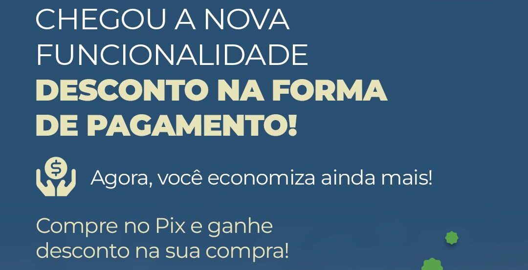 Desconto na forma de pagamento