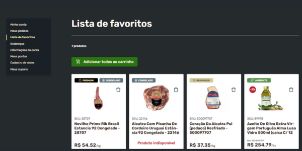 Vitrines de Produtos: Conheça produtos sugeridos para você