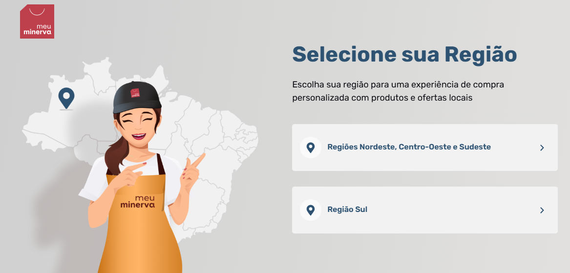 Selecionar região: acesse e encontre os produtos disponíveis na sua região